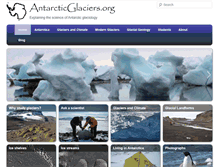 Tablet Screenshot of antarcticglaciers.org